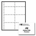 Classic Perforated Paper Name Badge Insert - 1 Color (4"x3")